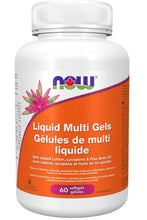 Load image into Gallery viewer, NOW Liquid Multi Gels (with Flax Oil 60 softgels)
