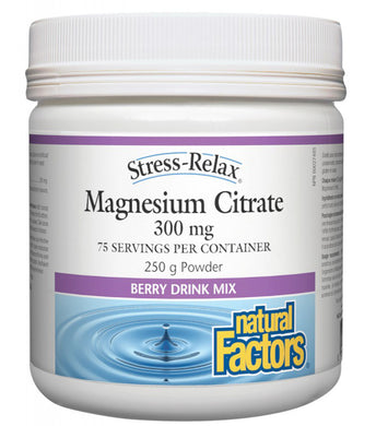 NATURAL FACTORS Magnesium Citrate (Berry - 250 gr)