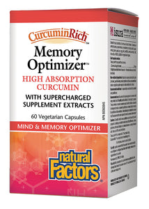 NATURAL FACTORS CurcuminRich Memory Optimizer (60 veg caps)