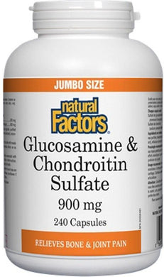 NATURAL FACTORS Glucosamine & Chondroitin (900 mg - 240 caps)