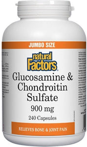NATURAL FACTORS Glucosamine & Chondroitin (900 mg - 240 caps)