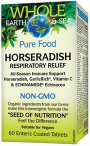 WHOLE EARTH & SEA Horseradish Respiratory Relief (60 tabs)