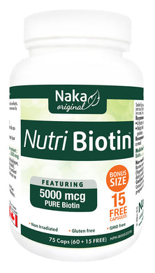 NAKA Platinum Nutri Biotin (5000 mcg - 75 caps)