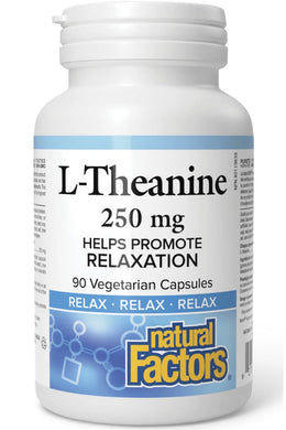 NATURAL FACTORS STRESS RELAX Theanine 250 mg (250 mg - 90 vcaps)