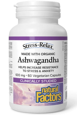 NATURAL FACTORS STRESS RELAX Ashwagandha (600 mg - 60 vcaps)