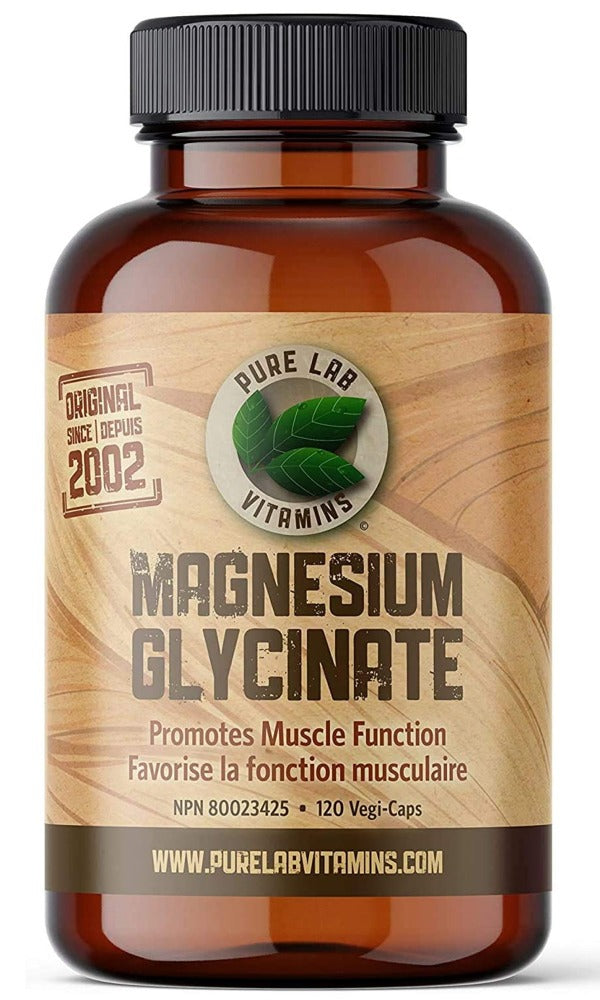 PURE LAB Magnesium Glycinate (120 veg caps)