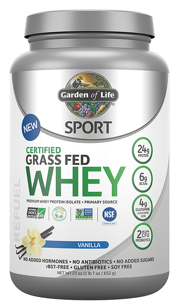 GARDEN OF LIFE Sport Certified Grass Fed Whey (Vanilla - 640 gr) –  Nutrition House Alberta