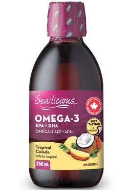 SEA-LICIOUS Omega 3 EPA-DHA (Tropical Colada - 250 ml)