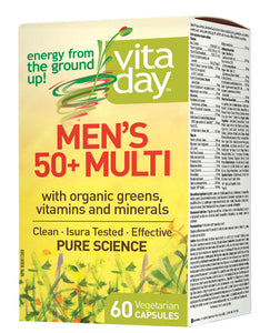 VITADAY Men's Multi 50+ (60 veg caps)