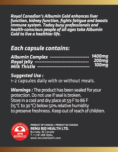 ROYAL CANADIAN Albumin Gold (100 caps)