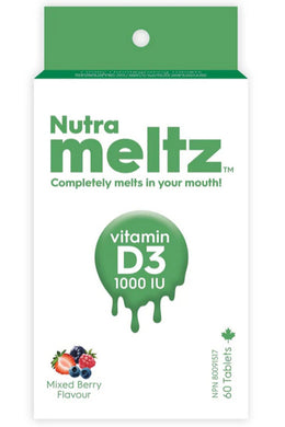 NUTRAMELTZ VITAMIN D3 1000 IU  (60 Melts)