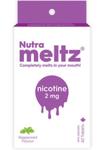 Load image into Gallery viewer, NUTRAMELTZ Nicotine (2 mg - 60 Melts)