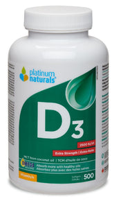 PLATINUM Vitamin D3 (2500 iu - 500 sgels)