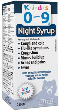 HOMEOCAN Kids 0-9 Cough / Cold Nighttime (250 ml)