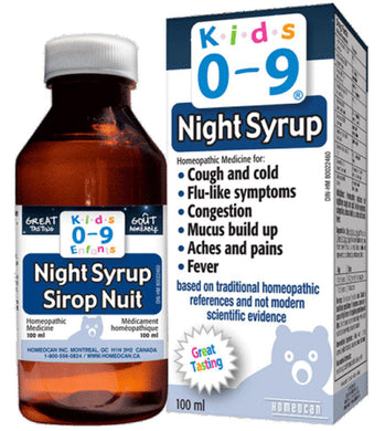 HOMEOCAN Kids 0-9 Cough / Cold Nighttime (100 ml)