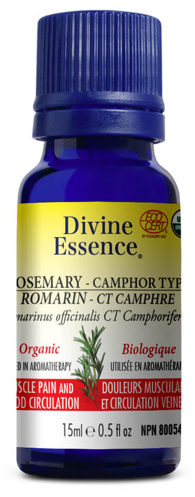 DIVINE ESSENCE Rosemary - Camphor Type (Organic - 15 ml)