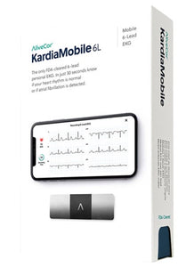 Kardia by AliveCor - KardiaMobile 6L Six-Lead Personal ECG Monitor - Detects AFib