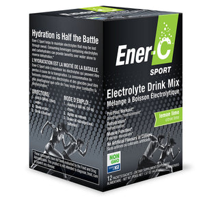 ENER-C Sport Electrolyte Drink Mix Lemon Lime Box (12 pck)