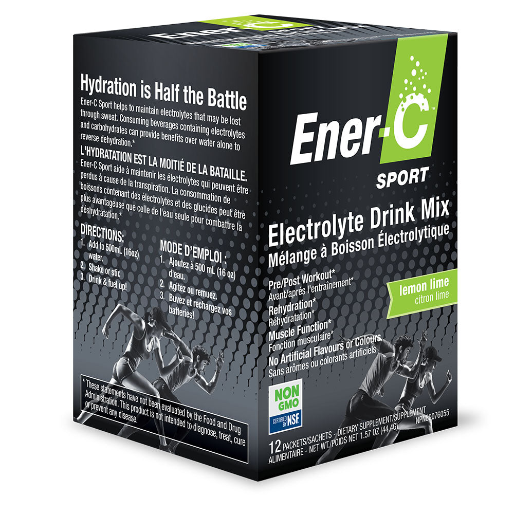 ENER-C Sport Electrolyte Drink Mix Lemon Lime Box (12 pck)