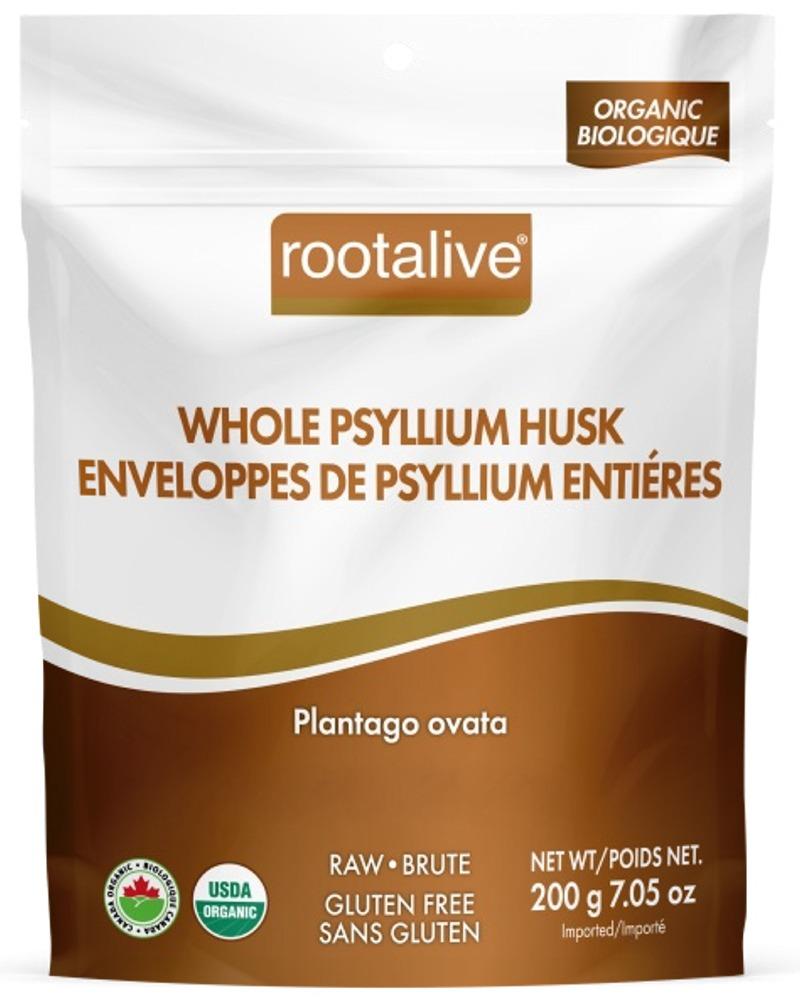 ROOTALIVE Organic Whole Psyllium Husk (200 gr)