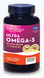 SEA-LICIOUS Ultra Omega 3 (120 sgels)