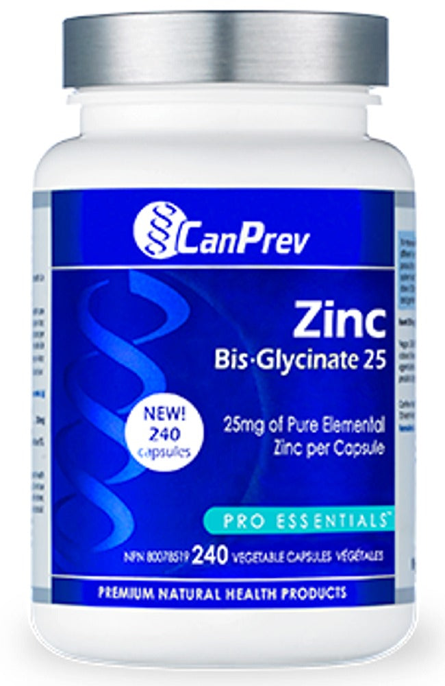 CANPREV Zinc Bis-Glycinate 25 (240 caps)